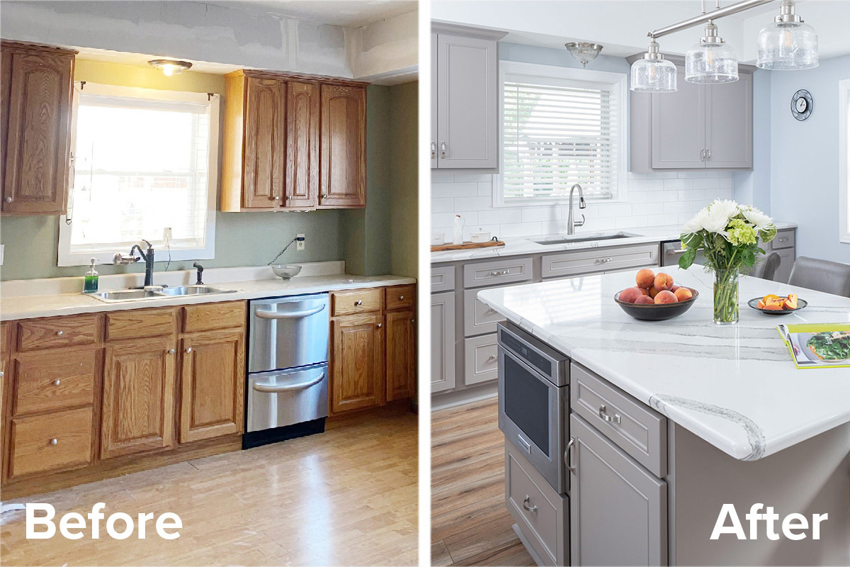 Top 4 Kitchen Cabinet Update Options   Before And After Refacing 